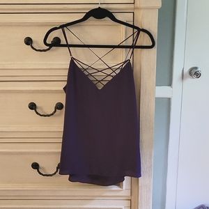 Purple Strappy Tank Top